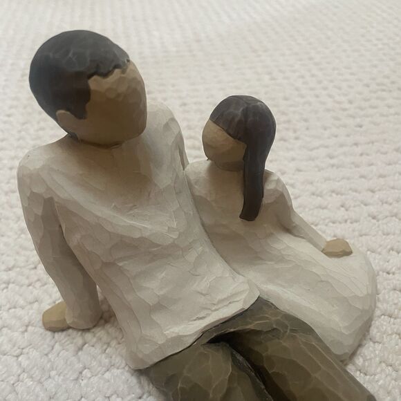 Willow Tree Father and Daughter Sculpted Hand-Painted Figurine Demdaco 2000 - Picture 4 of 7